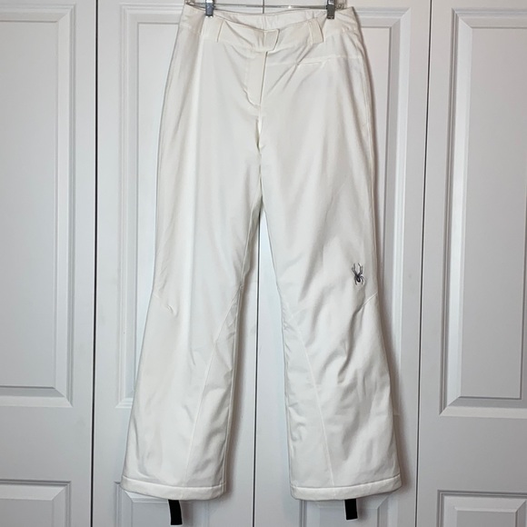 Spyder Pants - Spyder Ski Snowboard Waterproof Thinsulate Pants White Size 10